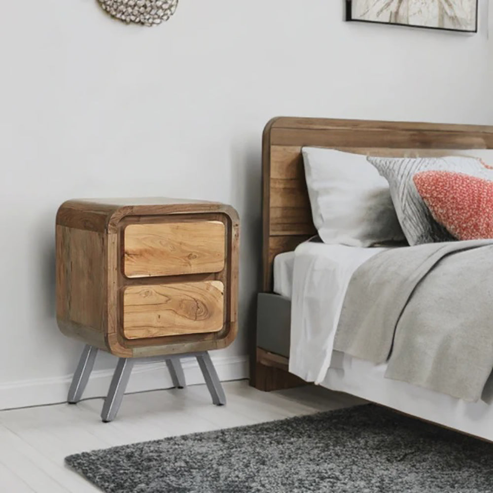 Jodhpur Jewel 2 Drawer Bed Side Table