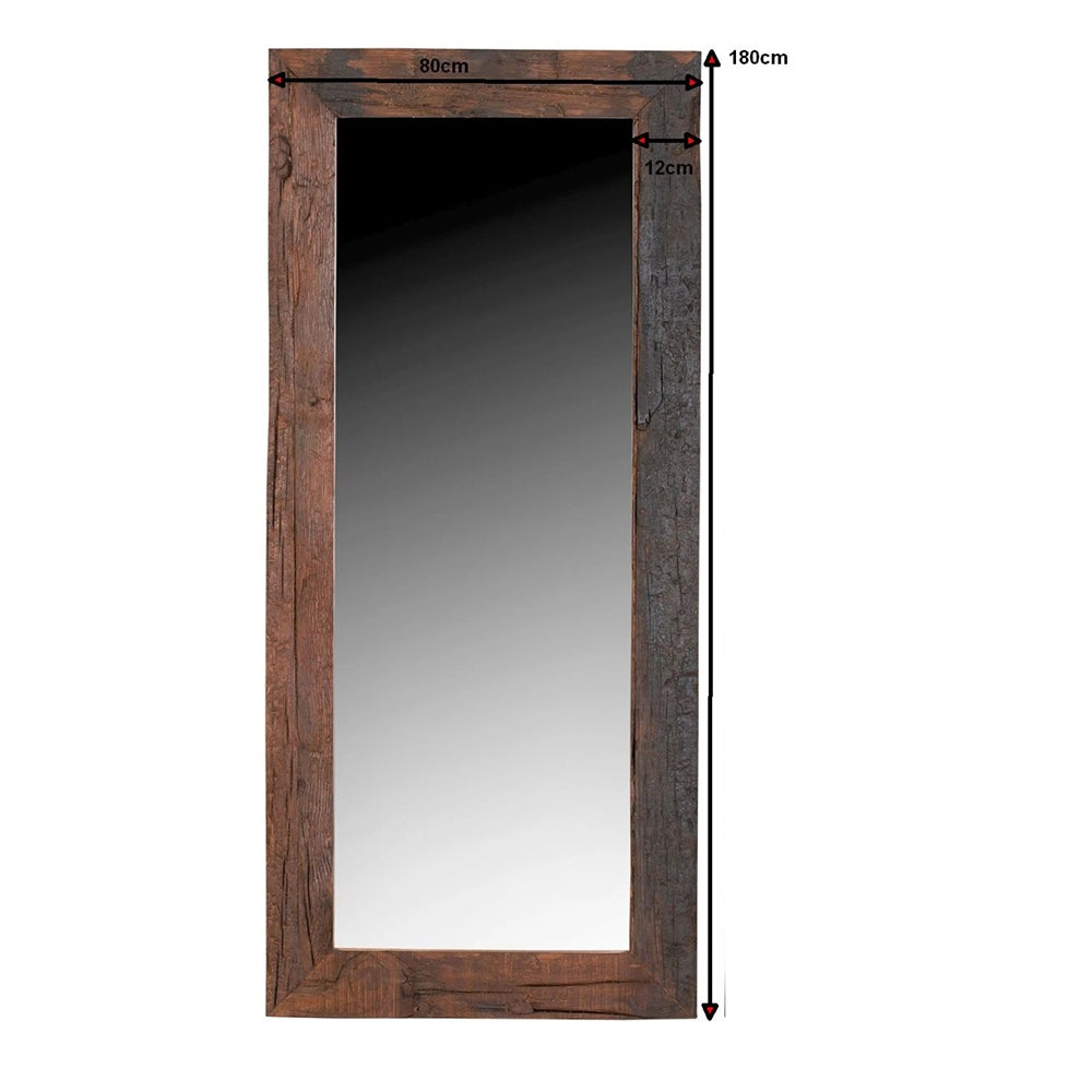 Driftwood With Reclaimed Wood Wall Mirror Frame Small