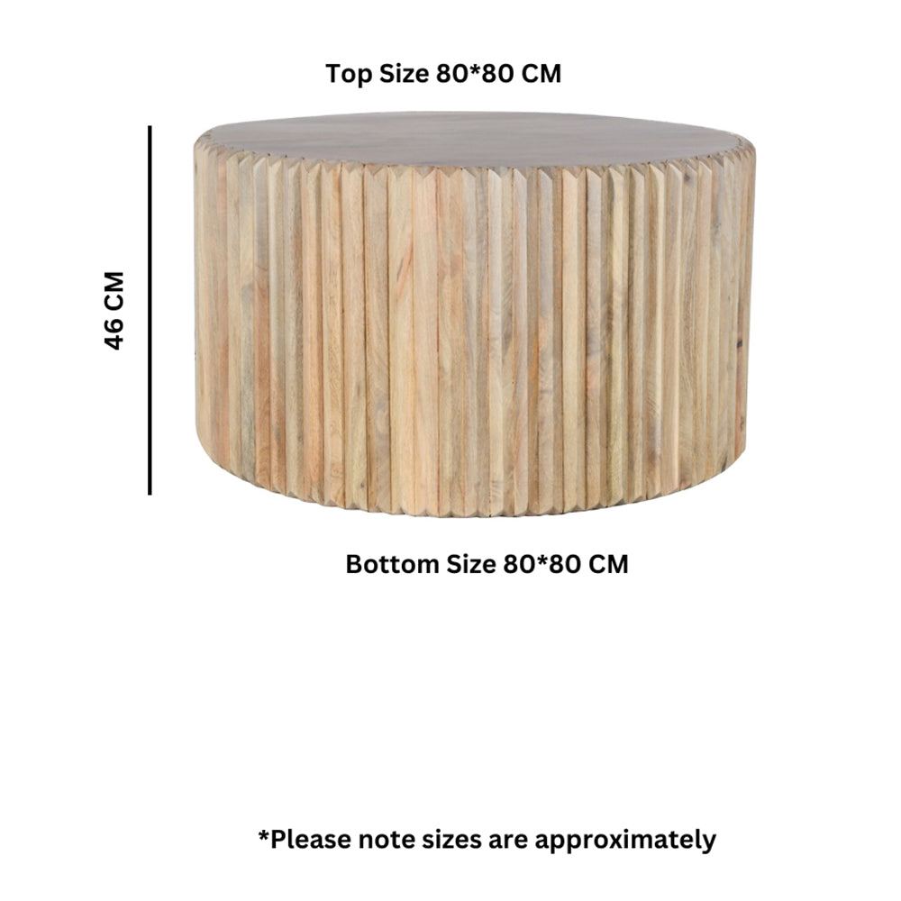 Casablanca Carved Round Coffee Table