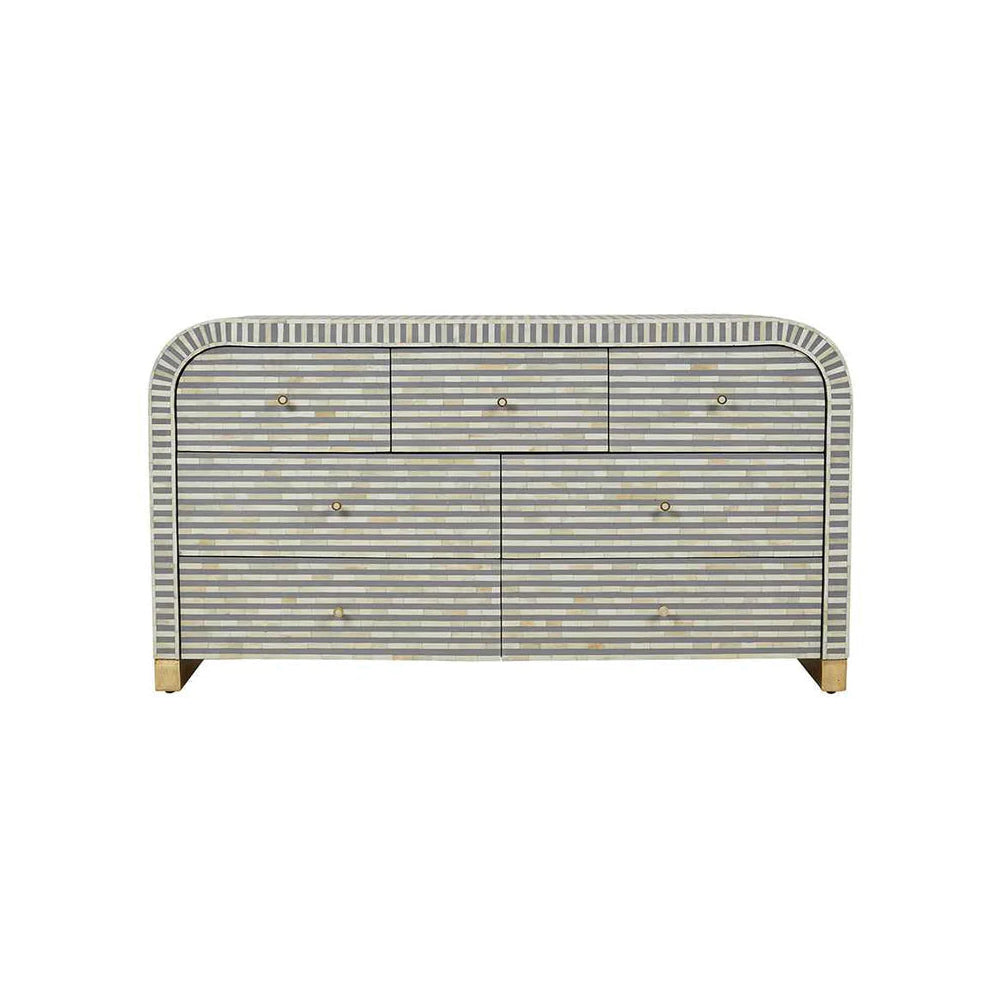 Elegant Vine Grey Sideboard