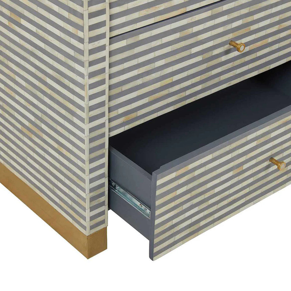 Elegant Vine Grey Sideboard