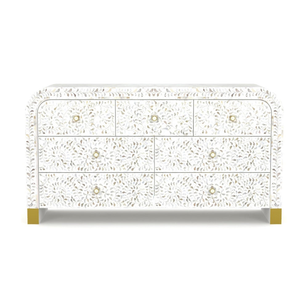 Elegant Vine White Sideboard