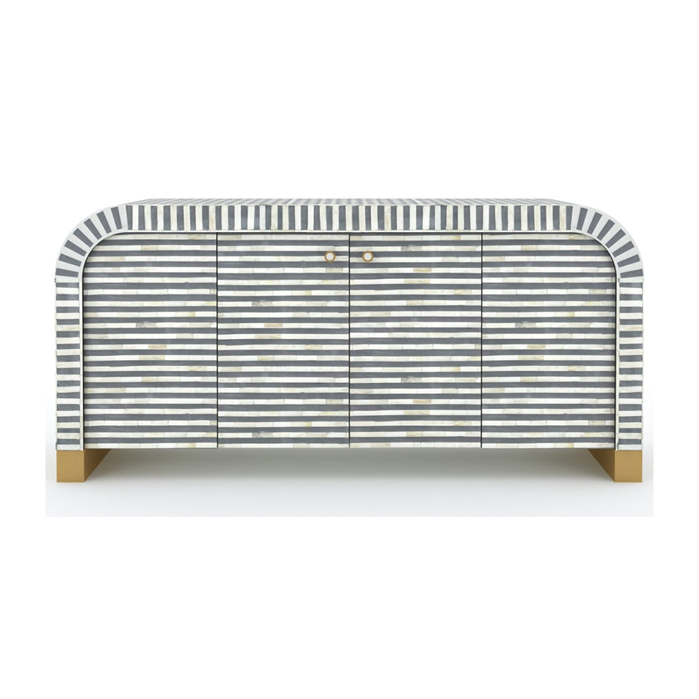 Elegant Vine Dark Grey Sideboard
