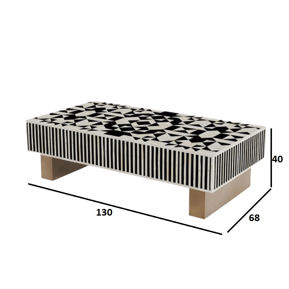 Eternal Bloom Black Coffee Table