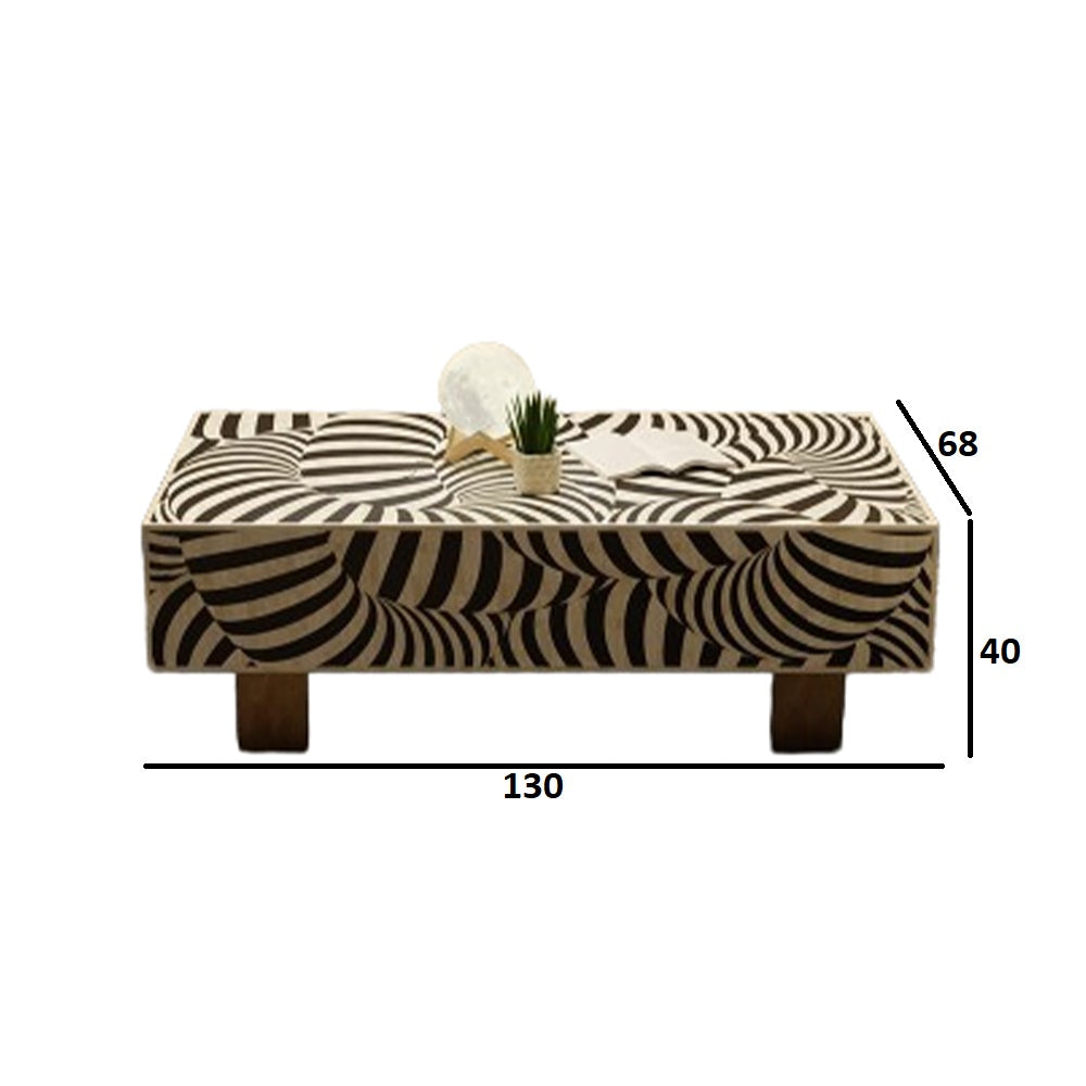 Eternal Bloom Black Coffee Table