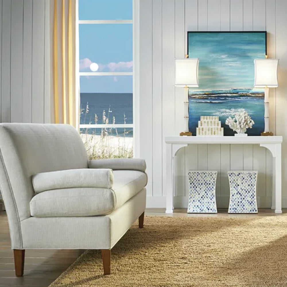 Ethereal Charm Blue & White Nightstand