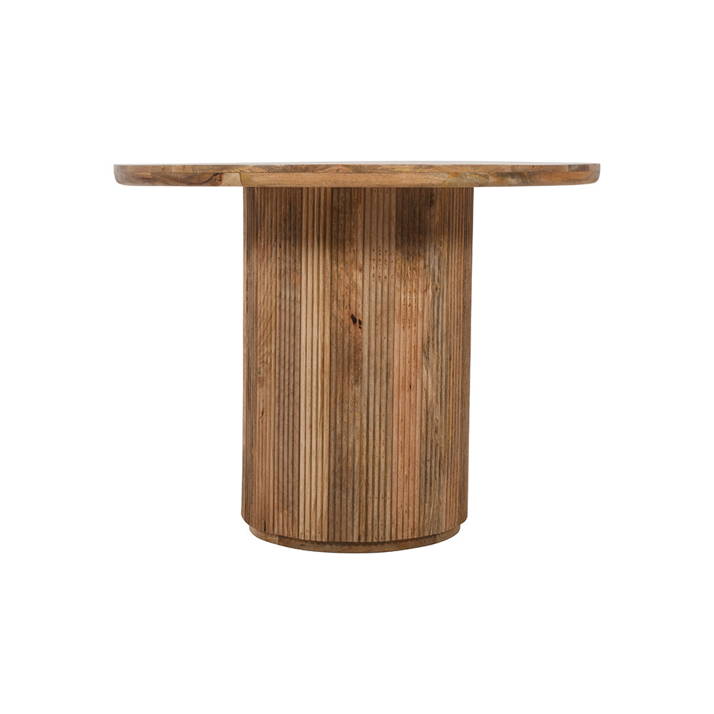 Rajsamand Furniture Natural Solid Wood Round Dining Table