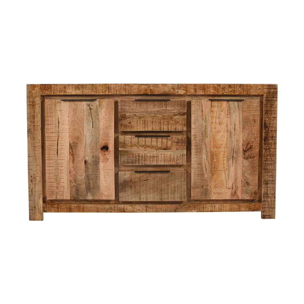 Rough Swan Timber Large Sideboard 2 Door 3 Drawer