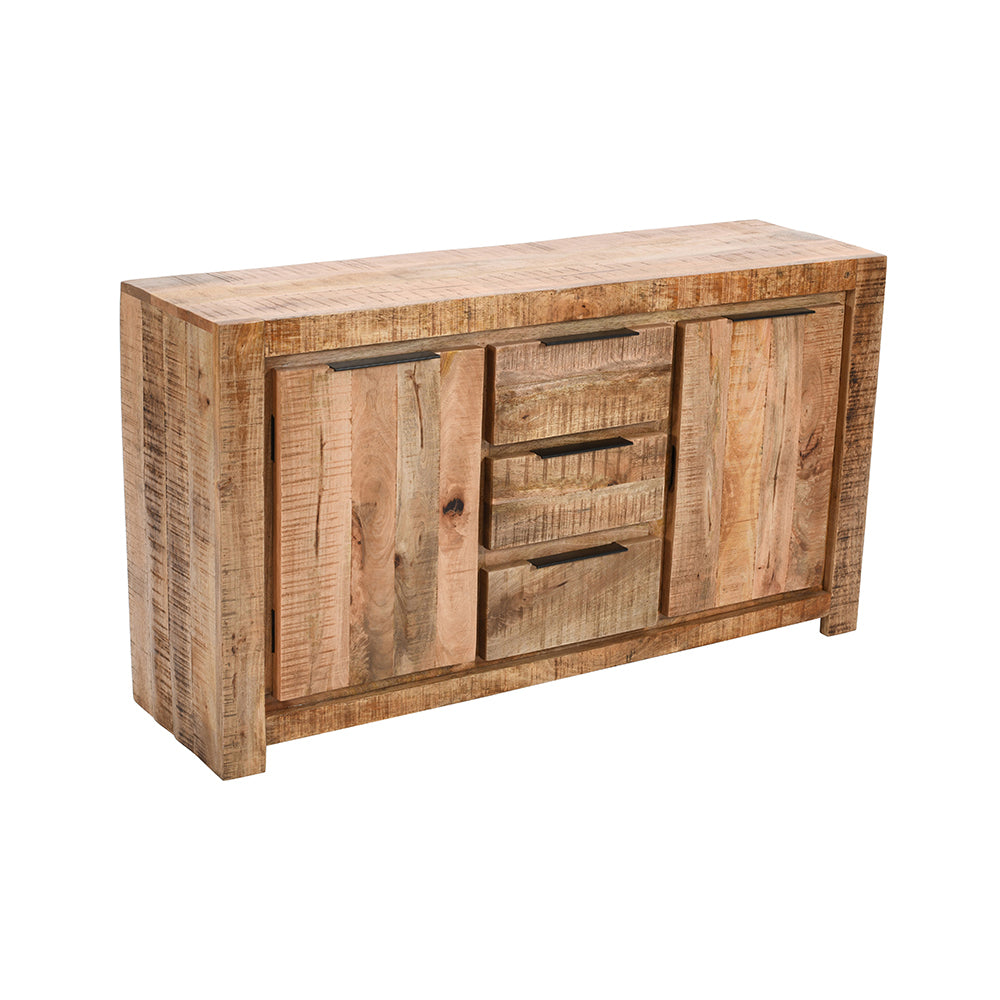 Rough Swan Timber Large Sideboard 2 Door 3 Drawer