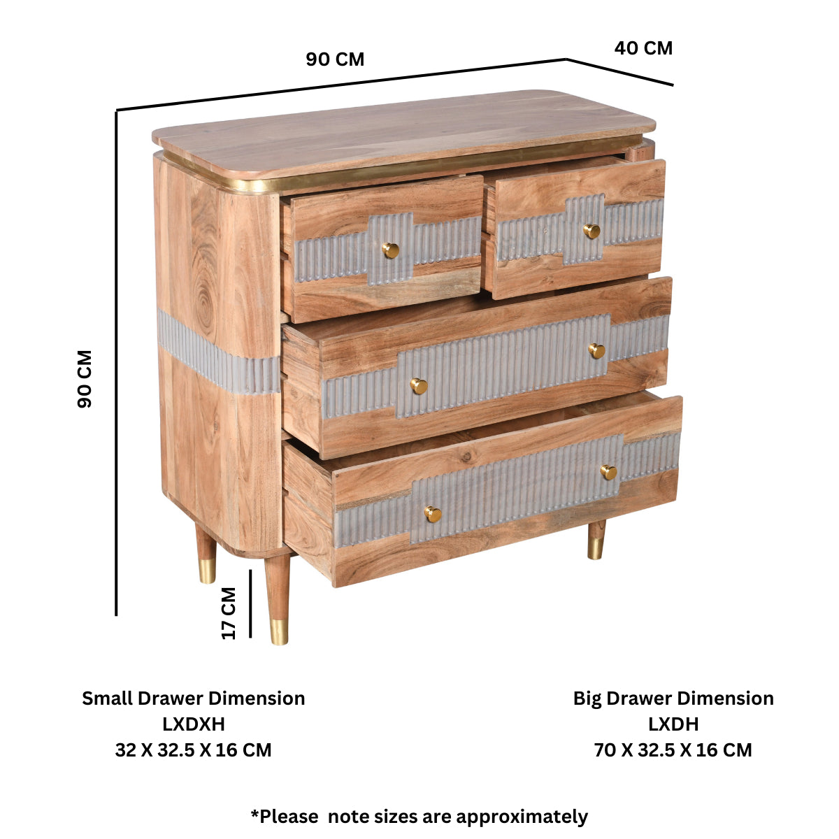 Baku Range 4 Chest Of Drawers