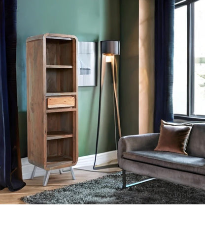 Jodhpur Jewel Narrow Bookcase & 1 Drawer