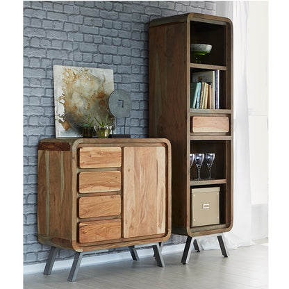 Jodhpur Jewel Narrow Bookcase & 1 Drawer