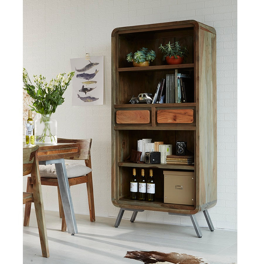 Jodhpur Jewel Large Bookcase & 2 Drawer