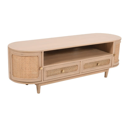 Franch Collection Cane 2 Drawers Tv Cabinet