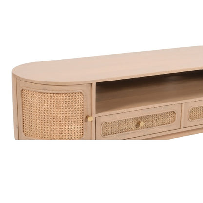 Franch Collection Cane 2 Drawers Tv Cabinet