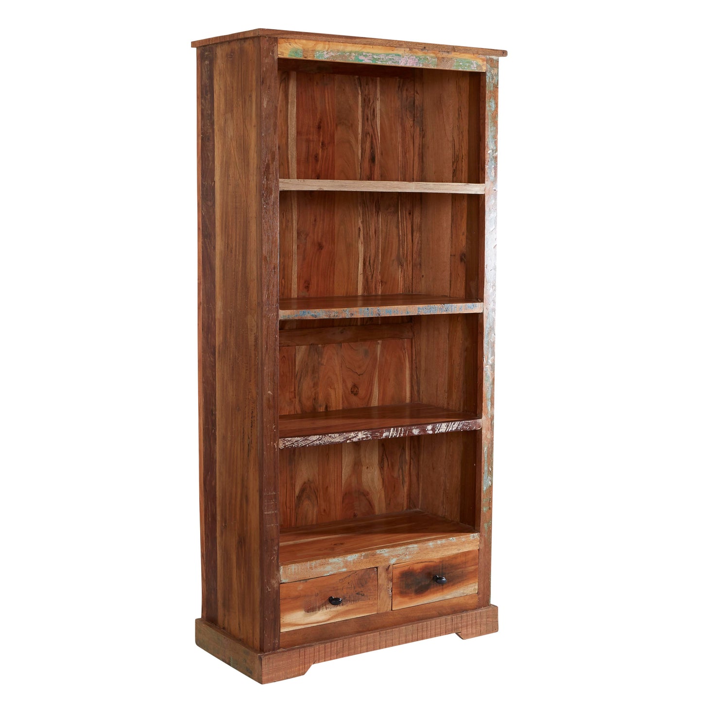 Reclaimed Style Large 2 Drawer Bookcase