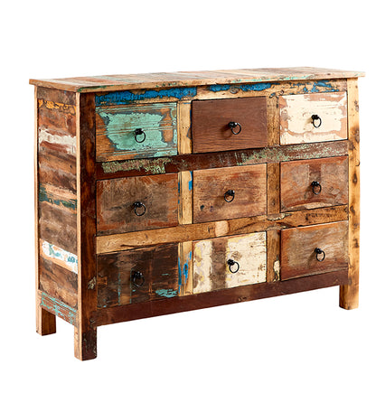 Reclaimed Style 9 Drawer Chest