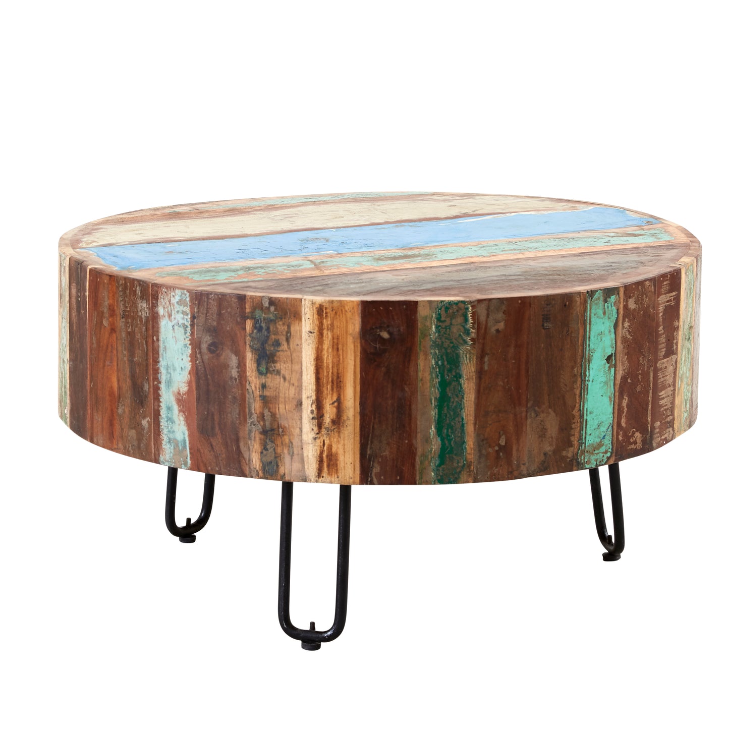 Reclaimed Style Drum Coffee Table