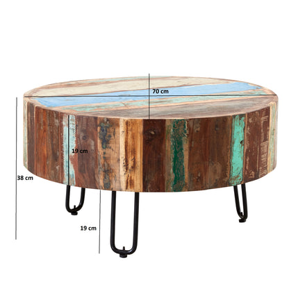 Reclaimed Style Drum Coffee Table