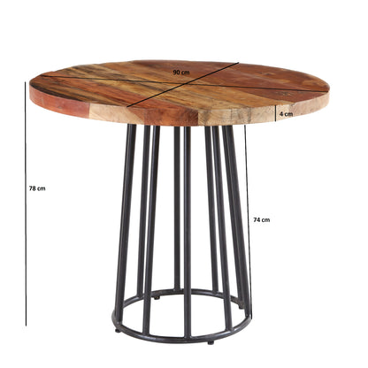 Reclaimed Style Round Dining Table