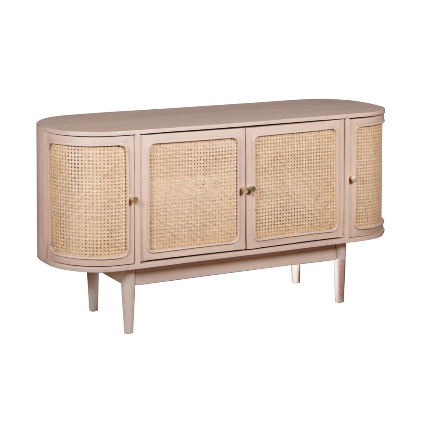 Franch Collection Cane 4 Doors Sideboard