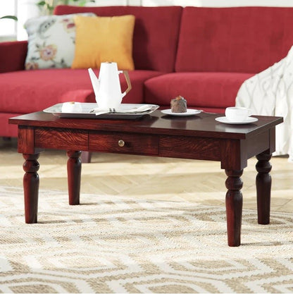 Maharaja Dark Coffee Table With 1 Drawer