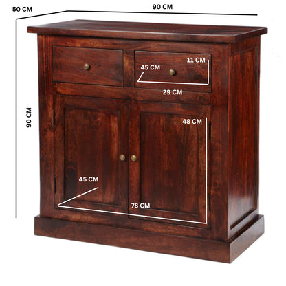 Maharaja Dark 2 Door & 2 Drawer Sideboard
