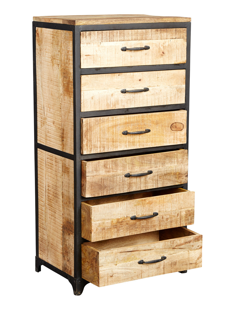 Industrial Range Tall 6 Drawer Chest