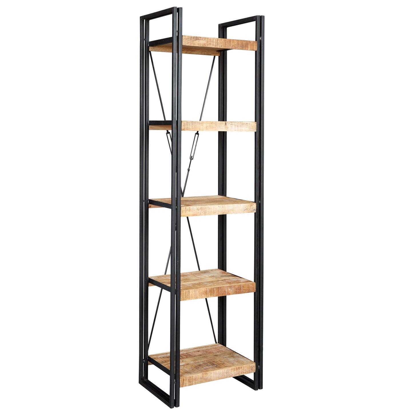 Industrial Range Slim Open Bookcase