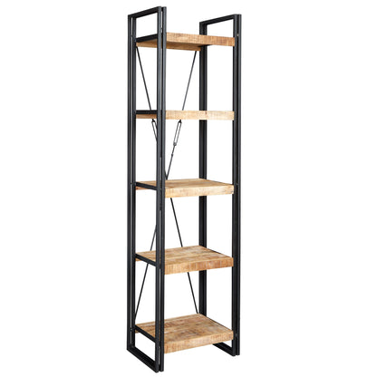 Industrial Range Slim Open Bookcase