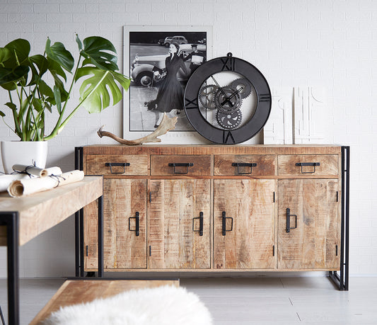 Industrial Range Extra Large Sideboard 3 Drawer & 3 Door