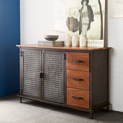 Urban Industrial 3 Drawer & 2 Door Sideboard