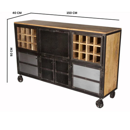 Urban Industrial Evoke Bar Cabinet