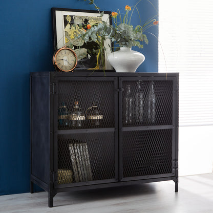 Industrial Range Iron Small 2 Door Sideboard