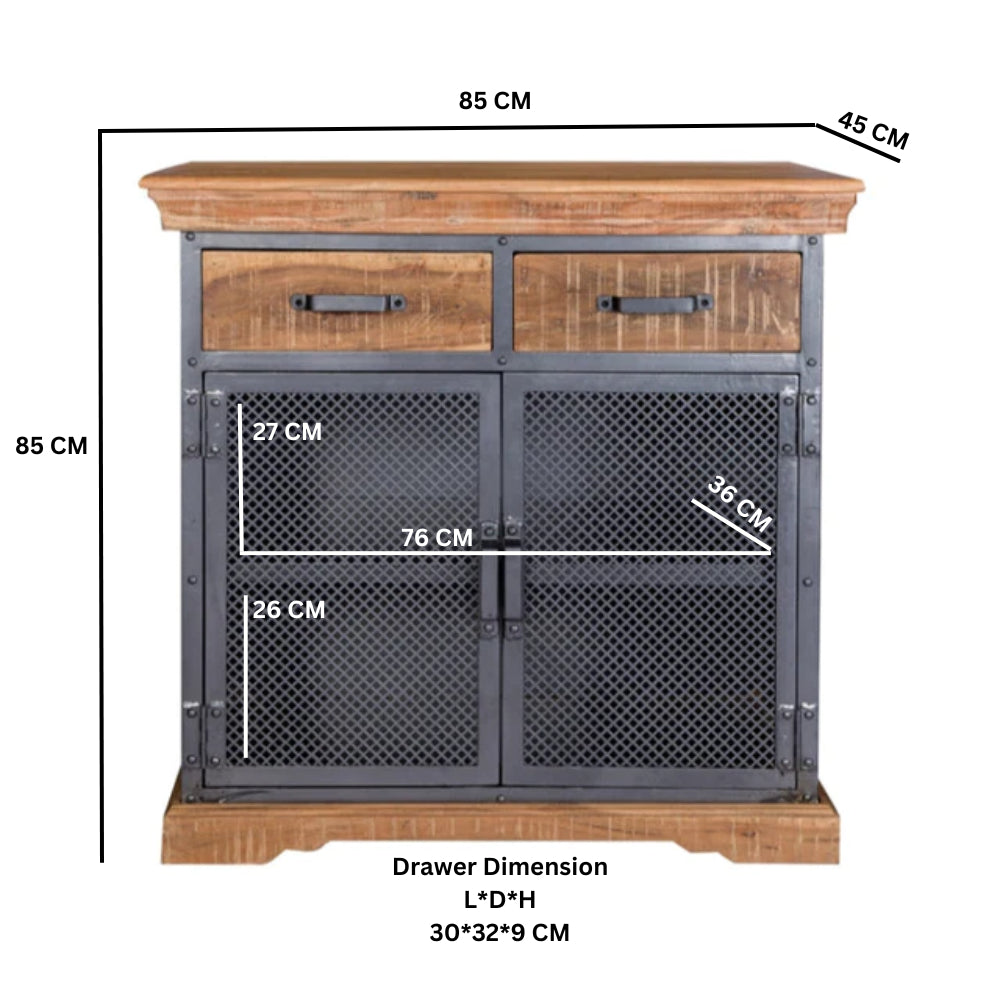 Industrial Range 2 Drawer & 2 Door Sideboard