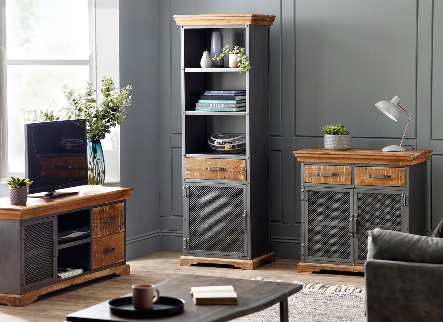 Industrial Range 2 Drawer & 2 Door Sideboard