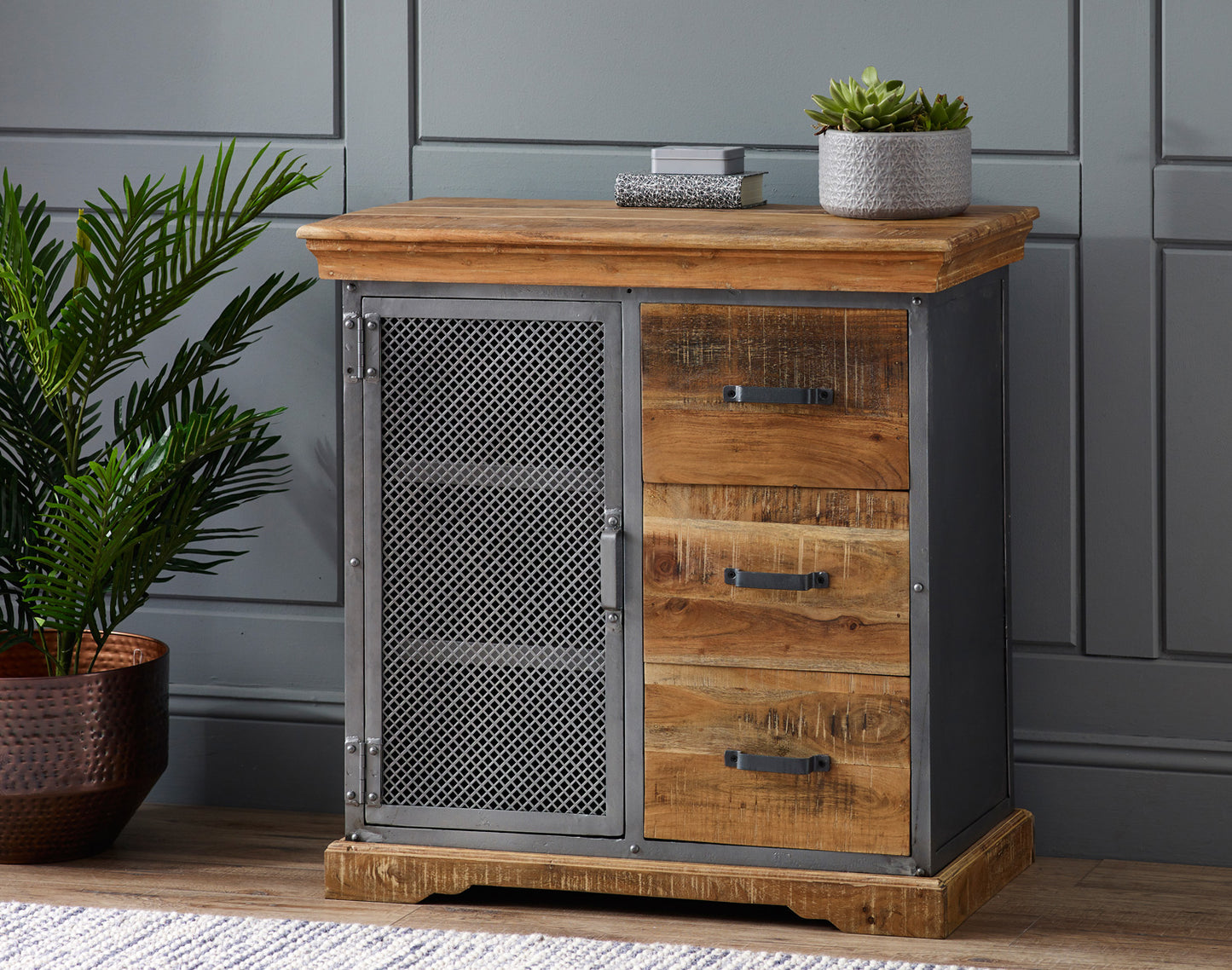 Industrial Range 3 Drawer & 1 Door Sideboard