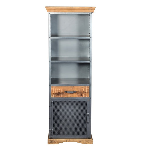 Industrial Range Narrow 1 Drawer & 1 Door Bookcase