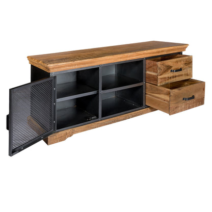 Industrial Range 2 Drawer & 2 Door Tv Media Unit