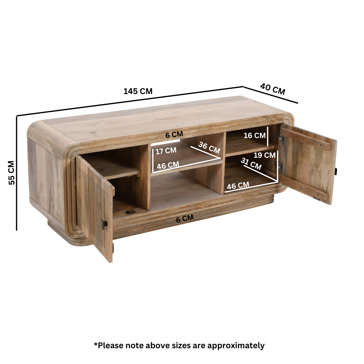 Casablanca Carved 2 Doors Tv Cabinet