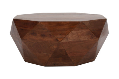 Diamond Shape Coffee Table Dark Brown