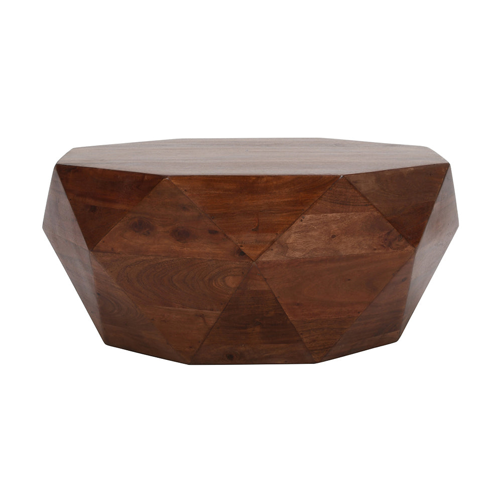 Diamond Shape Coffee Table Dark Brown