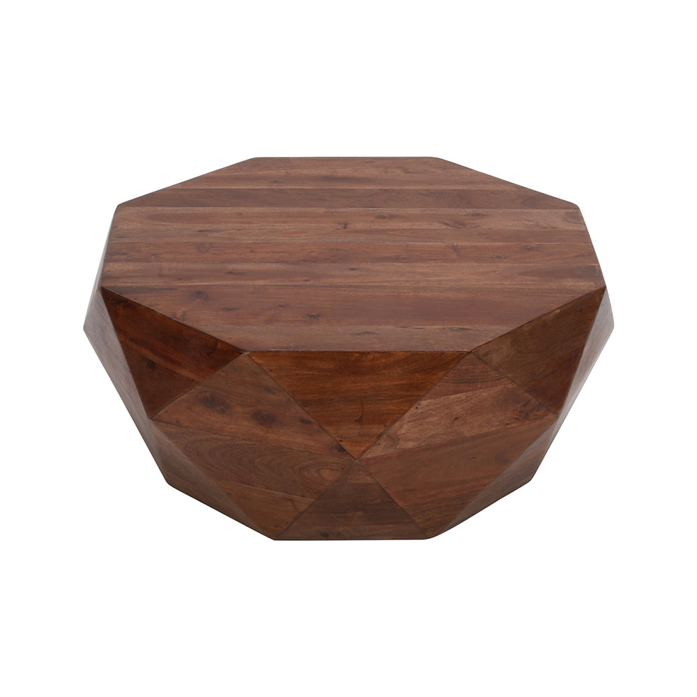 Diamond Shape Coffee Table Dark Brown