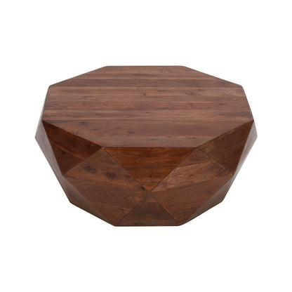 Diamond Shape Coffee Table Dark Brown