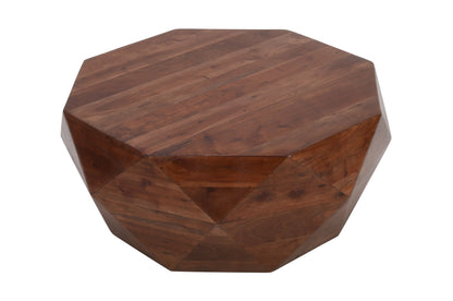 Diamond Shape Coffee Table Dark Brown