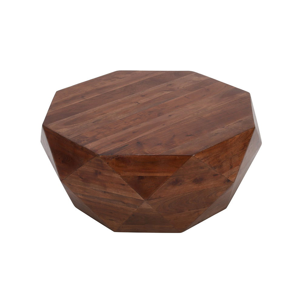 Diamond Shape Coffee Table Dark Brown