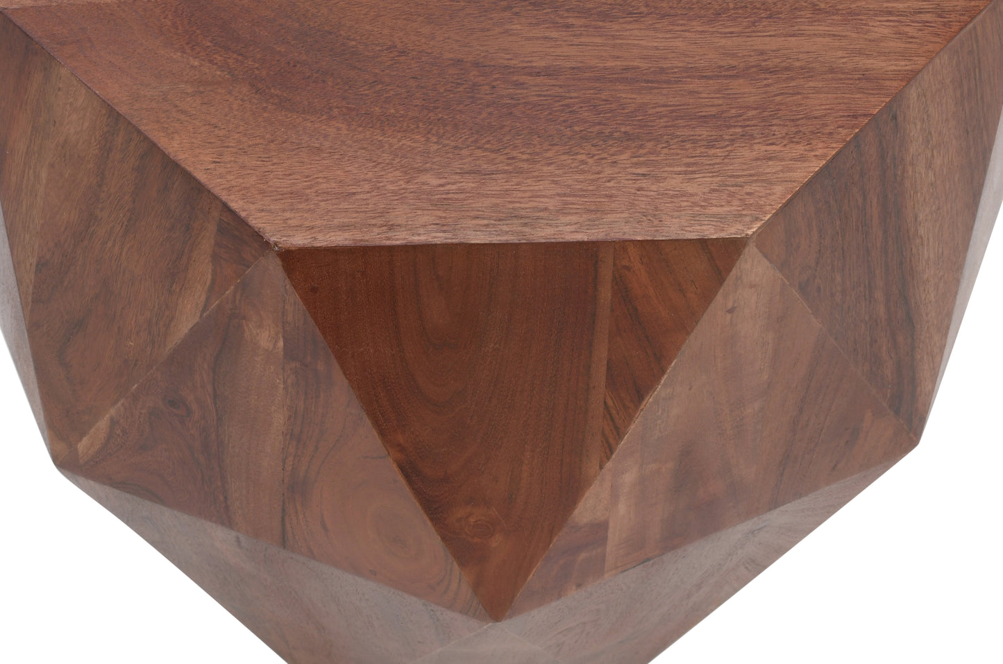 Diamond Shape Coffee Table Dark Brown