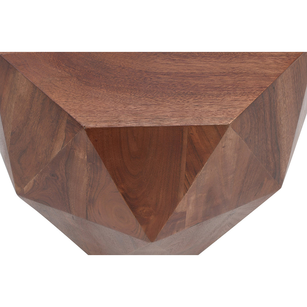 Diamond Shape Coffee Table Dark Brown