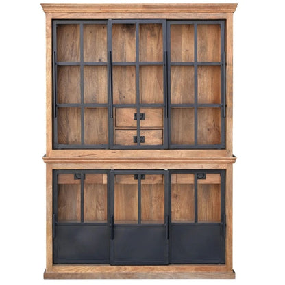 Industrial Range Display Cabinet 5 Drawer With Sliding Door