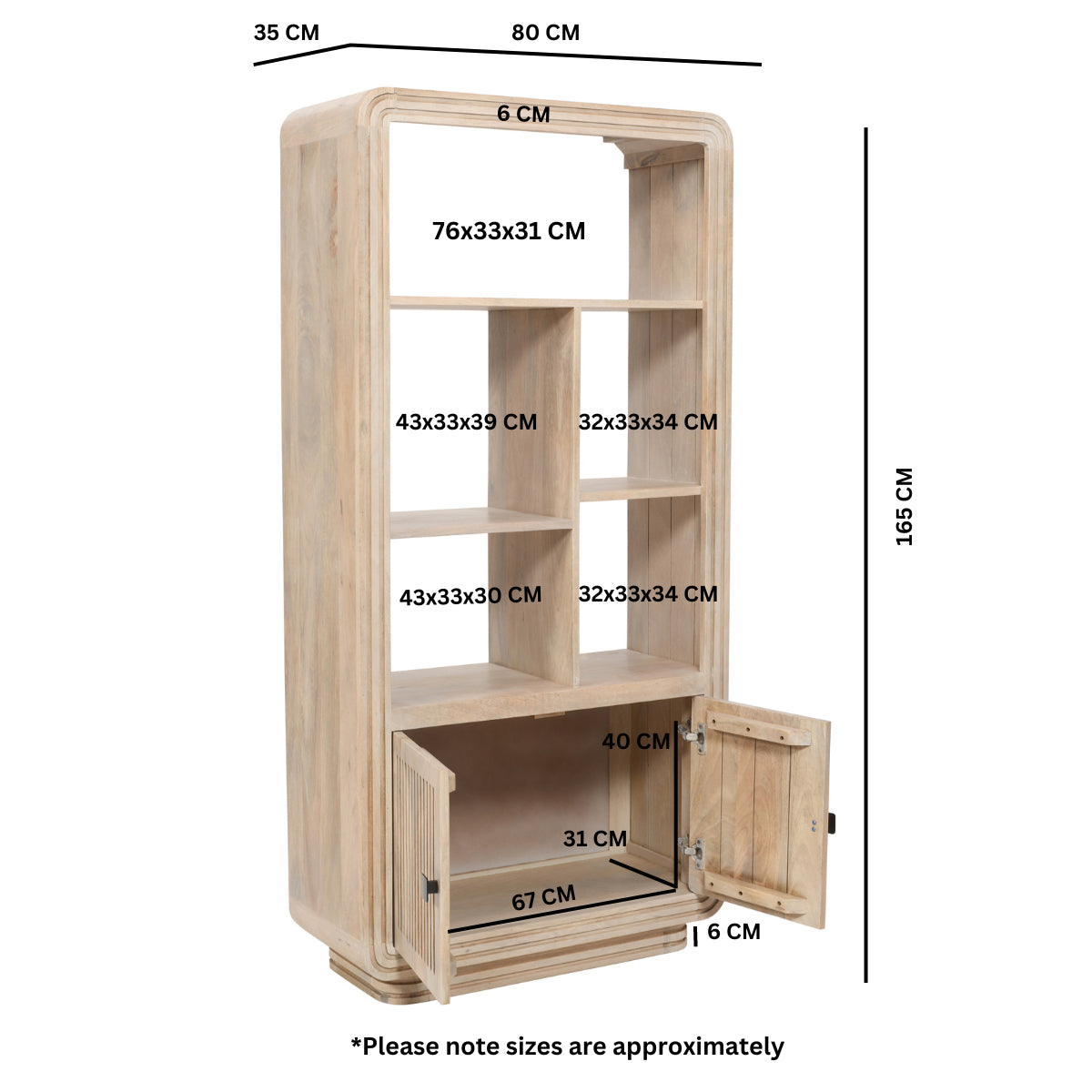 Casablanca Carved Bookcase